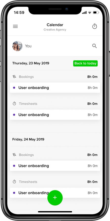 Mobile time tracking with Teamdeck